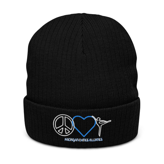 Peace Love Dance beanie