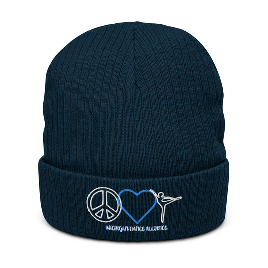 Peace Love Dance beanie