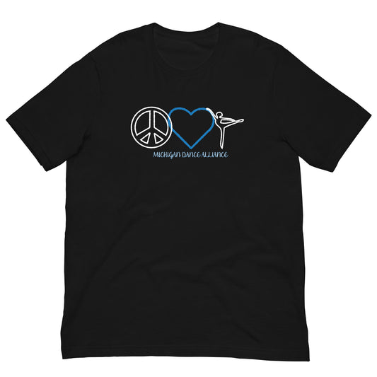 Peace Love Dance t-shirt